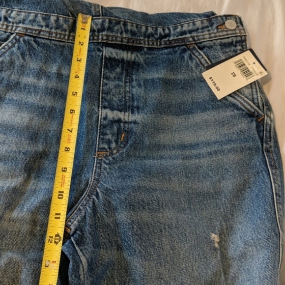 Lucky Brand Relaxed Cropped Crop Jean Overalls - Picture 8 of 9